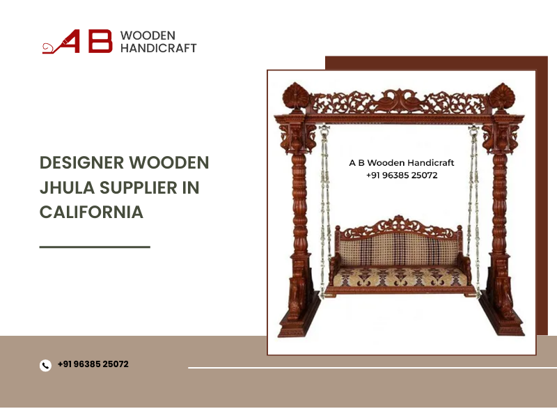 Designer Wooden Jhula Supplier in California
